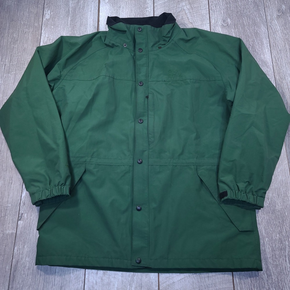 Pine Ridge Gore-Tex Jacket Men Large Green Waterproof Outdoor Rain Coat